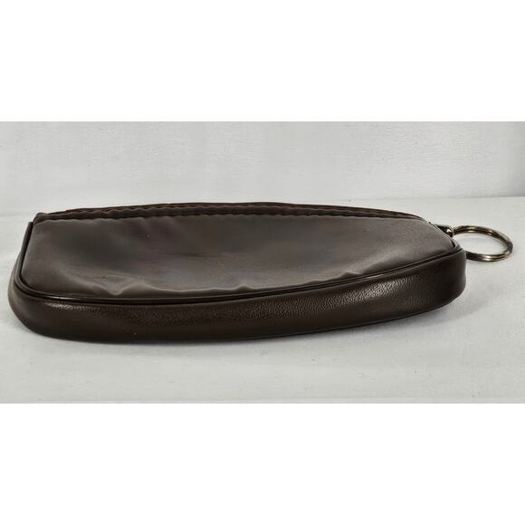 PICCADILLY VINTAGE LEATHERETTE COMPACT POUCH W/ KEY RING – MADE IN ENGLAND - Picture 4 of 10